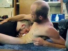 Giving country boy Tim a mouthful with his big white cock - part two