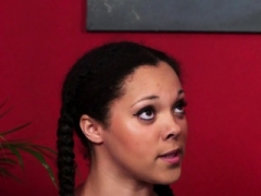 Plumpish british broad gives bj dick til face cumshot