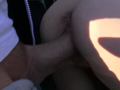 Blond, Kukk suging, Bil, Bakfra, Ansiktssperm, Runke, Hd, Naturlige bryster