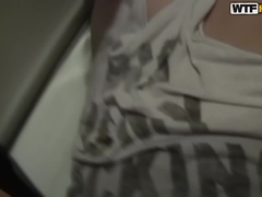 Bruinharig, Sperma in gezicht, Geld, Tatoeage, Trio