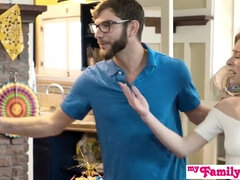 茶髪の, 中出し, ハードコア, 小柄, ポルノスター, ティーン, 三人, オッパイの