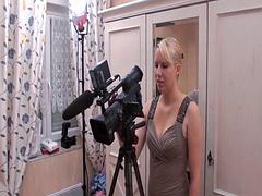 Busty French slut films amazing amateur couple