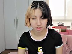 Amador amadora, Loiroa, Masturbação, Solo chão, Adolescente, Câmera de web webcam