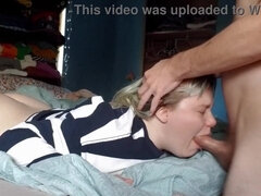 Huge Pecker Uses Plump Joan Day's Jaws as Cooch