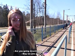 Hot pick up girl Hanna from train scene 1