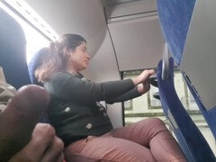 아마추어, 버스, 공개동영상, 엄마, 나체, 야외의, 공개적인, 계모