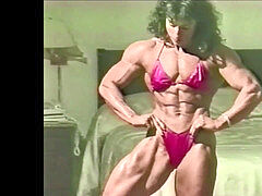 Fit girl, female bodybuilder