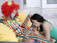 Guests won't know pornstar is banged by clown at birthday party