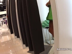 Exhibitionist Lada - Shopping, flashing and upskirting in Public store