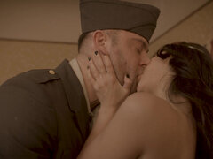Babes Jane Wilde and Alexis Tae seduced a soldier