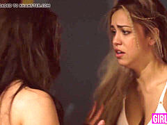 tormenting stunners Gia Paige and Alina Lopez use intercourse to calm