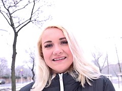 German Scout - College student Marilyn fucks fake model at work