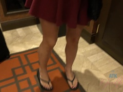 After gambling and a bath, you creampie Violet in Vegas