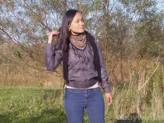 Asiático, Negro, Filipina, Peludo, Jeans, Masturbación, Natural, Pezones