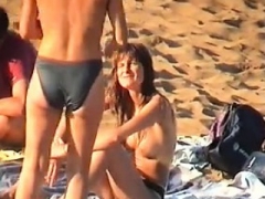 Amateur, Plage, De plein air, Softcore, Voyeur