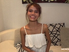 Petite Thai maid Dada gets impregnated while working - A wild casting interview!