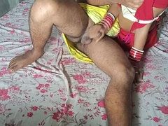 step Father-in-law fucks his daughter-in-law after getting massage XXX Bengali Sex in clear Hindi voice