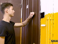 Boy is used to jerking off to sexy MILF but its time to act