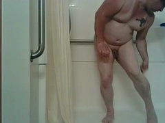 Shave and shower in front of the webcam