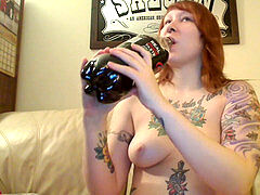 naked 2l coca-cola chug