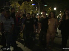 Spanish honey torn up in public (James Deen, Queen Donna, Samia Duarte)