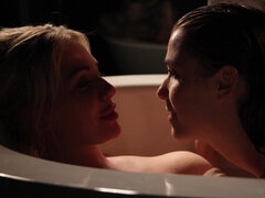 Alexis Crystal and Angie Lynx make love in the bathtub
