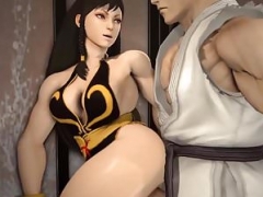 Excited and naughty Chun Li pussy rammed well