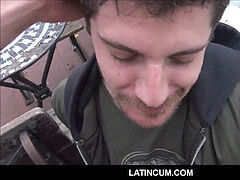 first-timer Straight Latino Boy Public hump For Cash pov