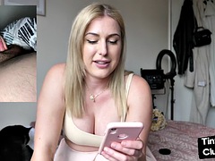 Solo Humiliation Amateur British babe talks dirty about small dicks