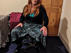 In den arsch, Wohlbeleibte schöne frauen, Grosser schwanz, Crossdresser, Reif, Büro, Sekretärin, Solo