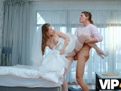 Bride cheats during wedding ceremony in VIP4k European affair