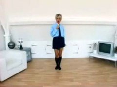 Jo Guest In School Uniform Strip