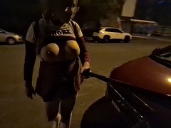 WHORE FAGGY CHEERLEAR EXPOSED IN PUBLIC