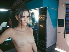 Cyberpunk 2077 nude, cyberpunk 2077 panam, big boobs