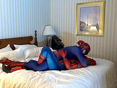 insane old school spiderman overpowers his spider rival