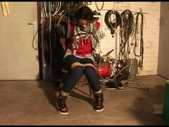 Steffi chair-tied ballgagged