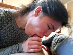 Wank, russian teen, blow-job