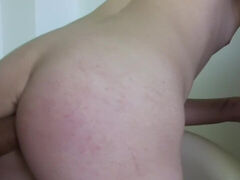 Thin boy gets filmed in a wide scene when he fucks in the ass and sucks cock