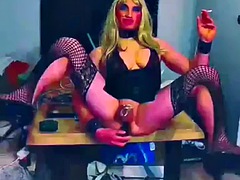 Smoking Sissy Barbie FAG for LIFE