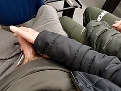 EXTREME TRAIN RIDE UNLIMITED PUBLIC ROMANCE, DUAL JERK OFF, BLOWJOB...