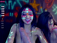 Amateur, Brunette brune, Lesbienne, Masturbation, Adolescente, Webcam