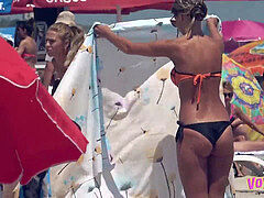 amazing topless Amateurs Beach hefty Boobs Teens Video
