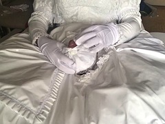 Bride in bridal rooster dress