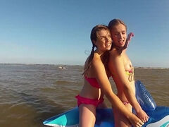 Millie and Rylee GO PRO Dolphin BTS