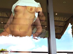 Honeymoon luxury paradise hotel window fuck -projectsexdiary