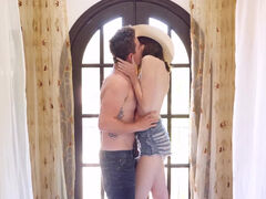 Lena Anderson enjoys a romantic day at Western themed resort with passionate sex