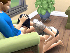 DDSims - friend romps bitch wife in front of husband - Sims four