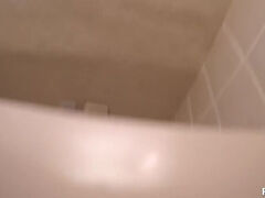 Allora Ashlyn & Eva Long: Restaurant Bathroom Encounter - POV Shower