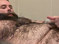 Pauzão, Jato de porra, Europeu, Gay bicha veado, Peludoa, Ducha chuveiro, Solo chão, Tatuagem