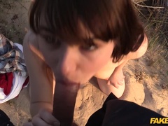 Fake Cop (FakeHub): Cop Fucks Cute Teen on Nudist Beach